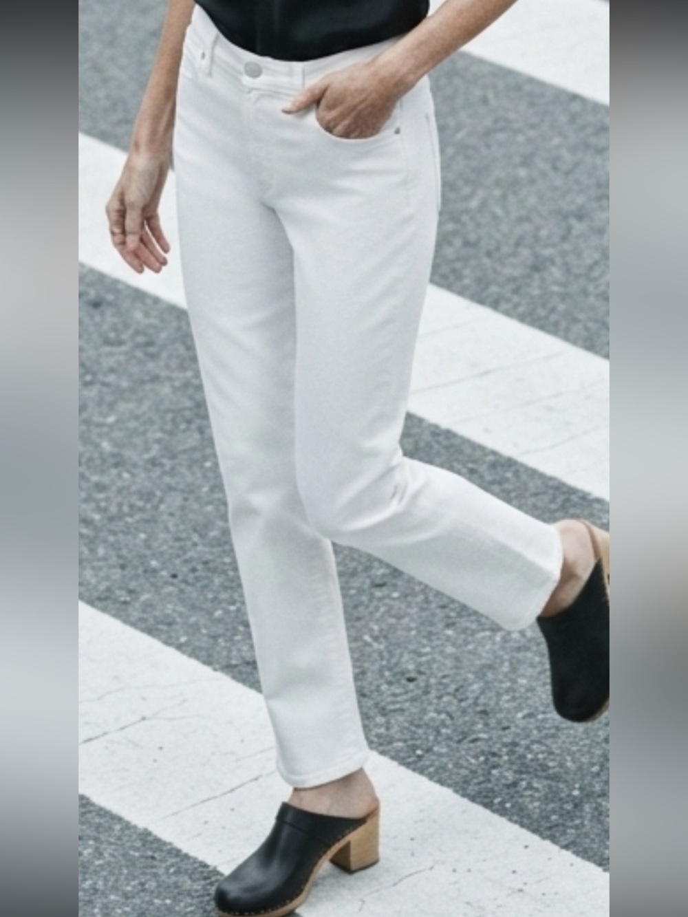 Neiman Marcus White Jeans Current/Elliott Soulmate Straight Leg Jeans NWT 26